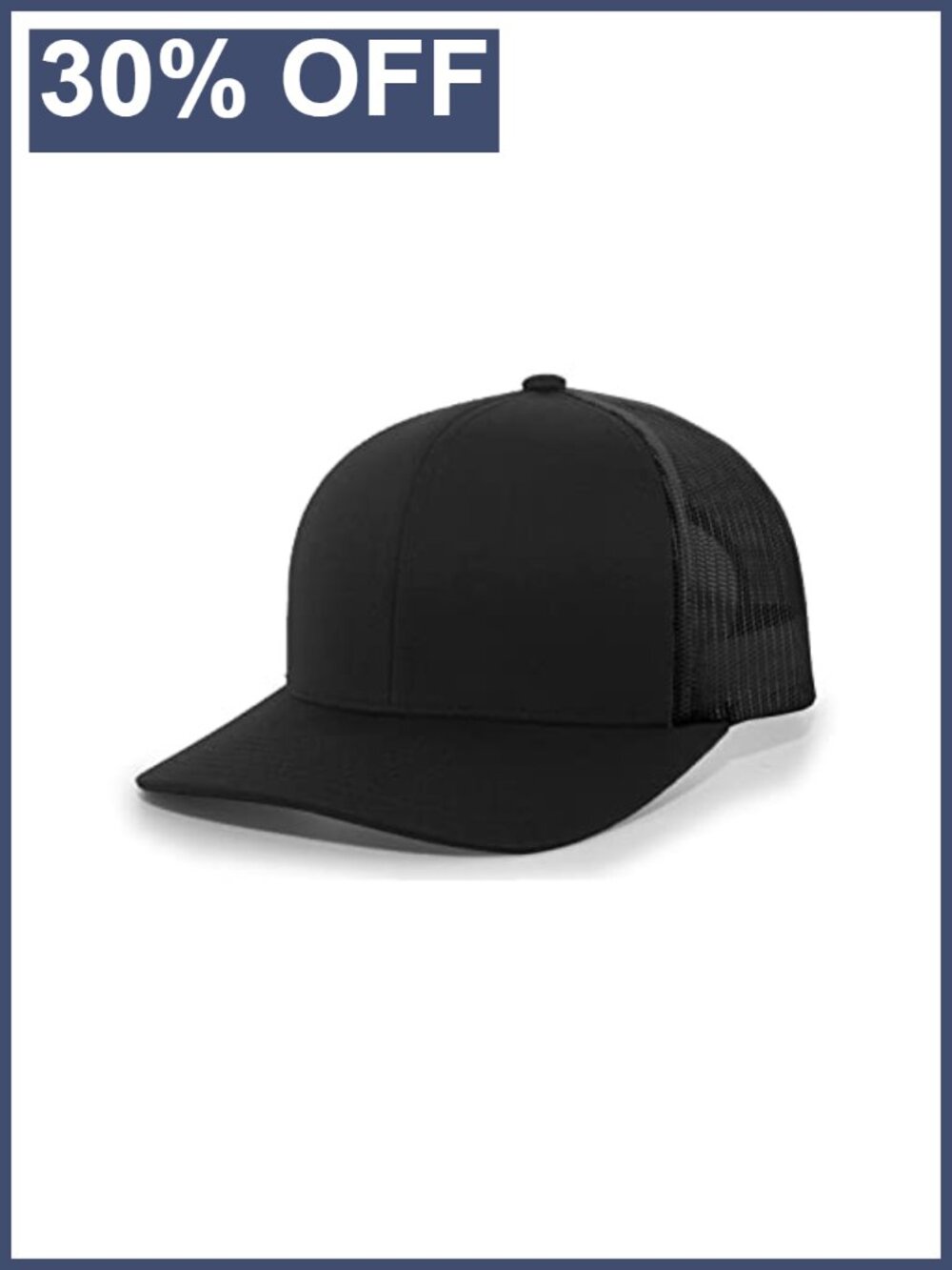 Pacific Headwear Snapback Trucker Cap Cotton Blend Mesh Back